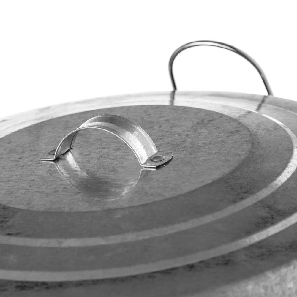 lolahome Cubo de basura de pedal redondo de 20 litros plateado Liquidación
