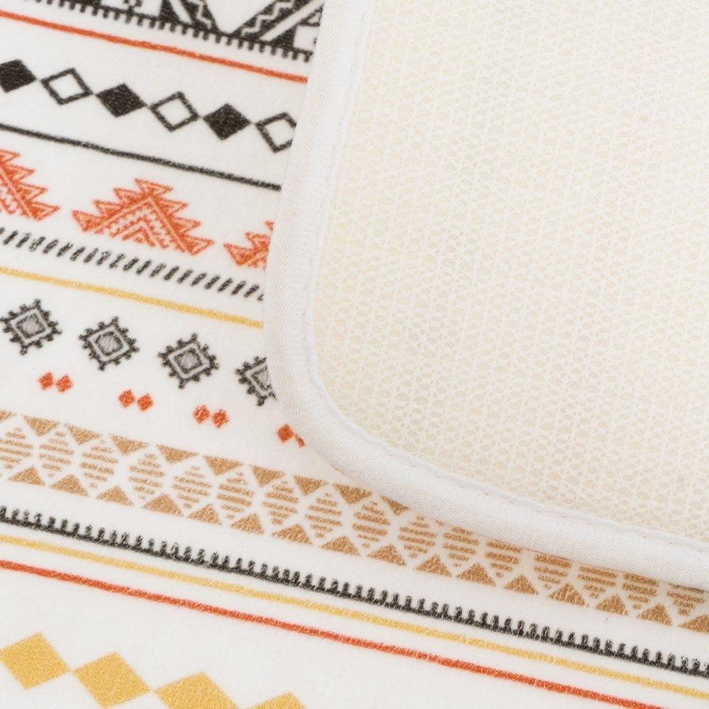 lolahome Alfombra tribal antideslizante naranja de tela de microfibra de 70x45 cm Limitado a 3 días
