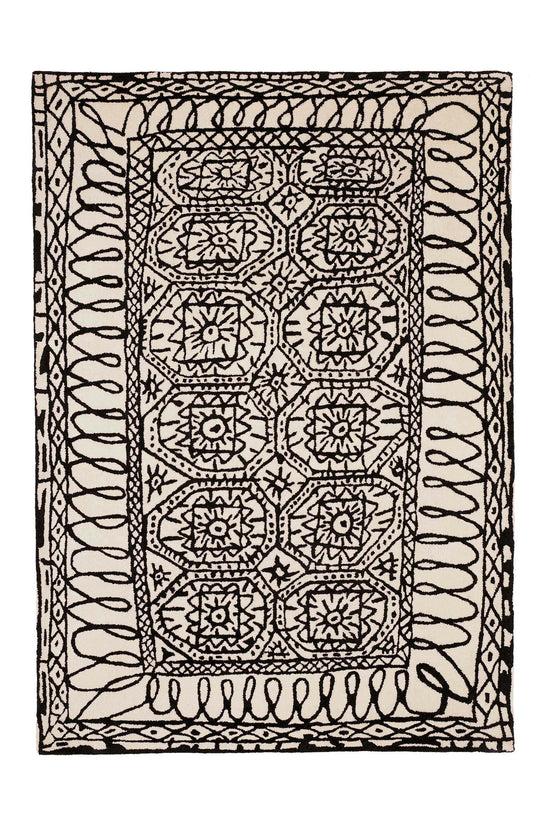 nanimarquina Alfombra Black on White Estambul