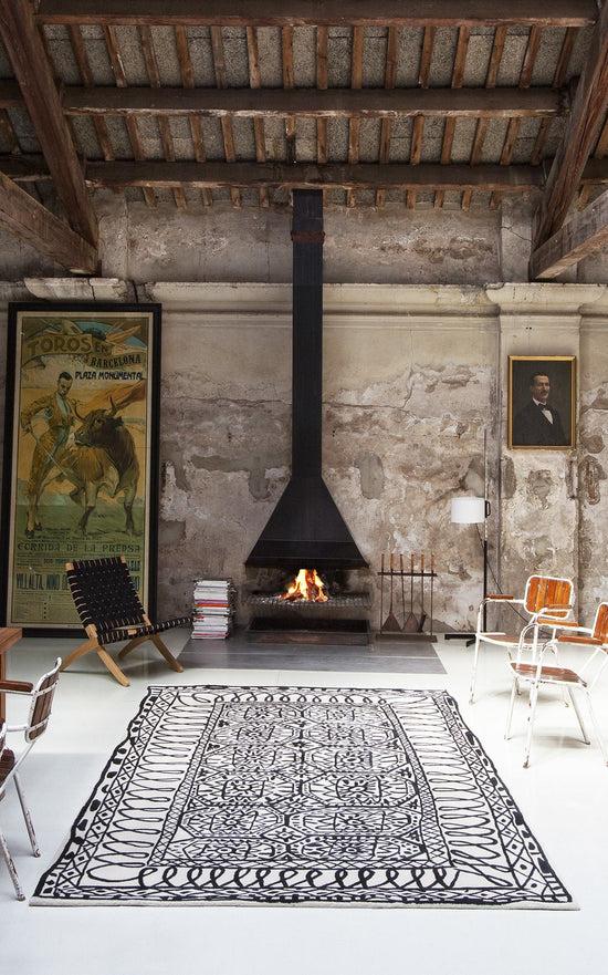 nanimarquina Alfombra Black on White Estambul Superdescuento