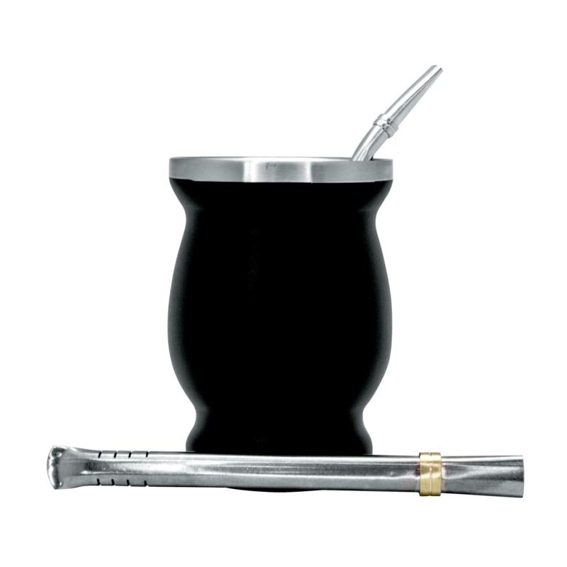 nerthus kitchenware Kit de Mate con Vaso de Doble Pared de Acero Inoxidable de 250 ml Precio de fábrica