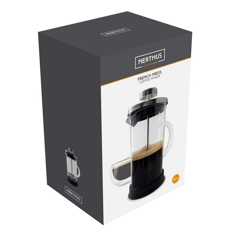 nerthus kitchenware Cafetera Francesa de Cristal 350ml Oferta especial de fábrica