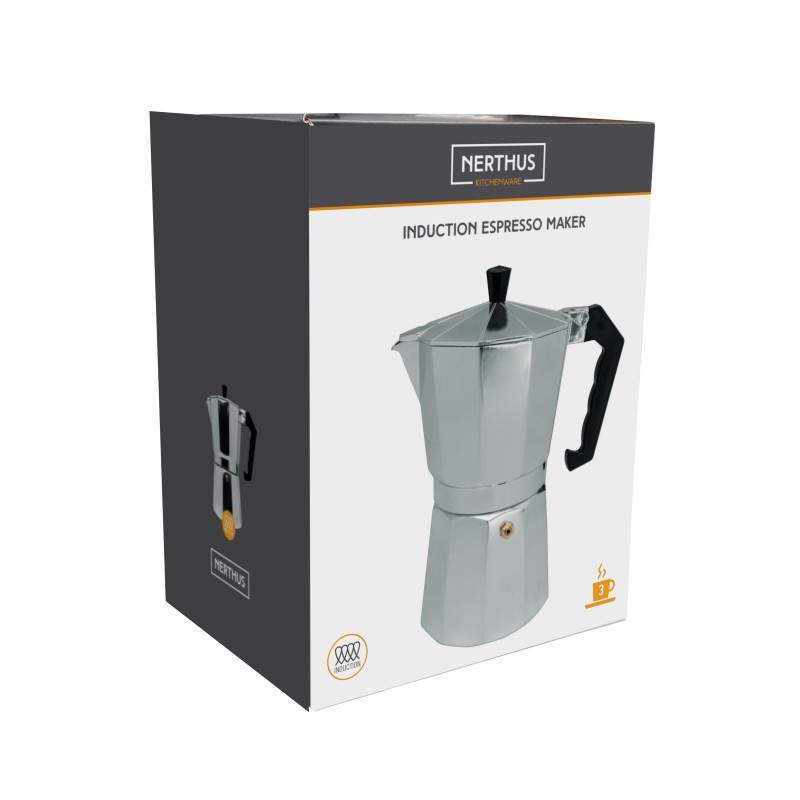 nerthus kitchenware Cafetera Italiana de Inducción 3 tazas Promoción trimestral