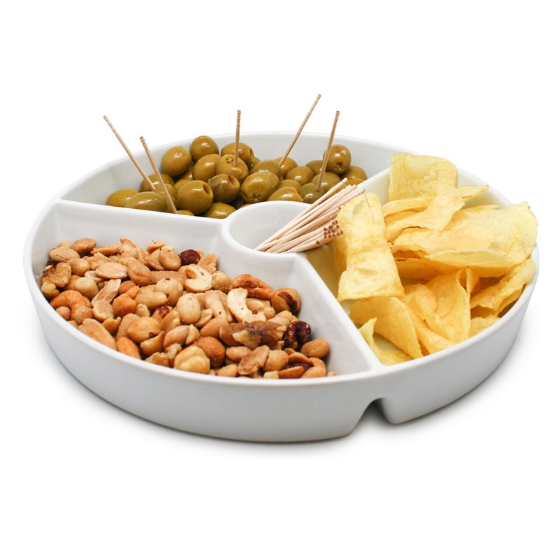 nerthus kitchenware Plato 3 Snacks Envío internacional gratuito