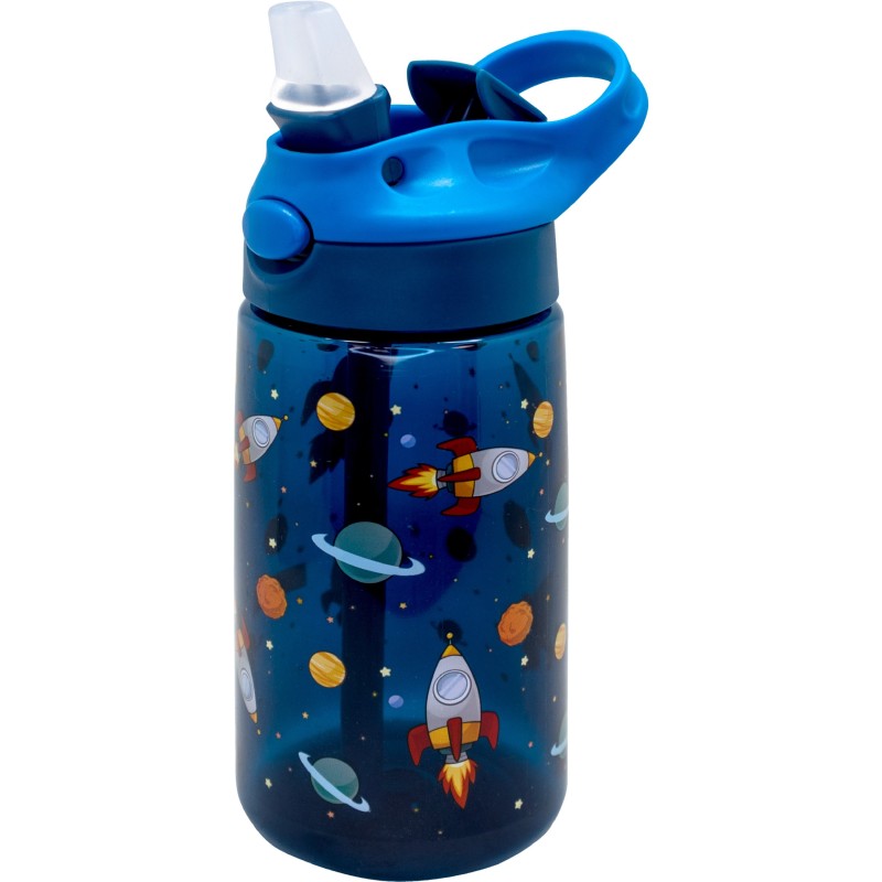 nerthus kitchenware Botella Tritan Infantil Espacio Reutilizable Libre de BPA