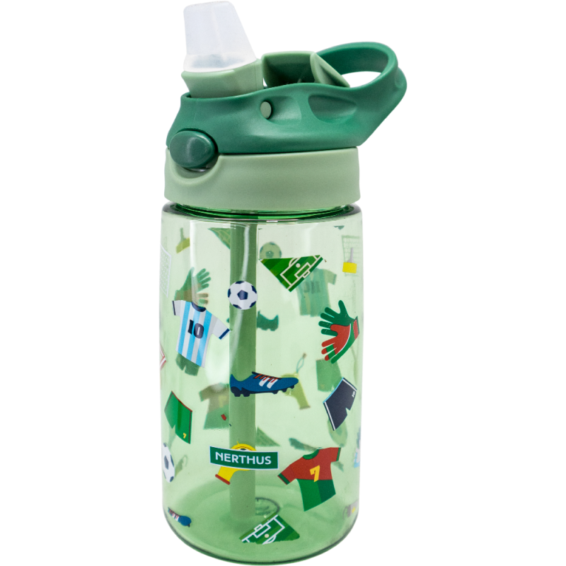 nerthus kitchenware Botella Infantil Reutilizable Libre de BPA Boquilla plegable Futbol