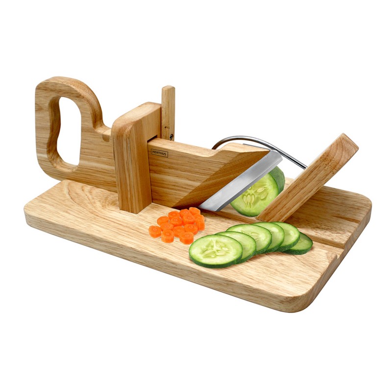 nerthus kitchenware Corta Embutidos De Madera ÚLTIMAS EDICIONES