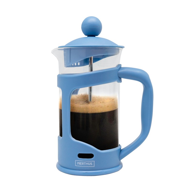 nerthus kitchenware Cafetera Francesa de Émbolo AZUL 350ml Rebajas