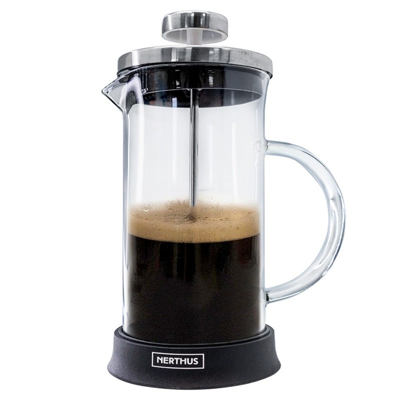 nerthus kitchenware Cafetera Francesa de Cristal 600ml Gran oferta