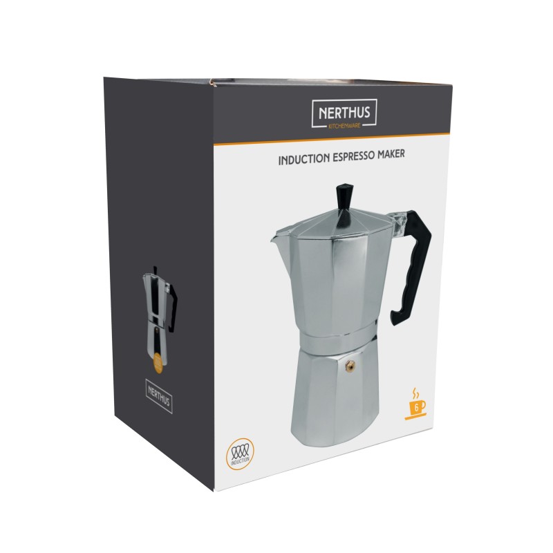 nerthus kitchenware Cafetera Italiana de Inducción 6 tazas Ventas relámpago
