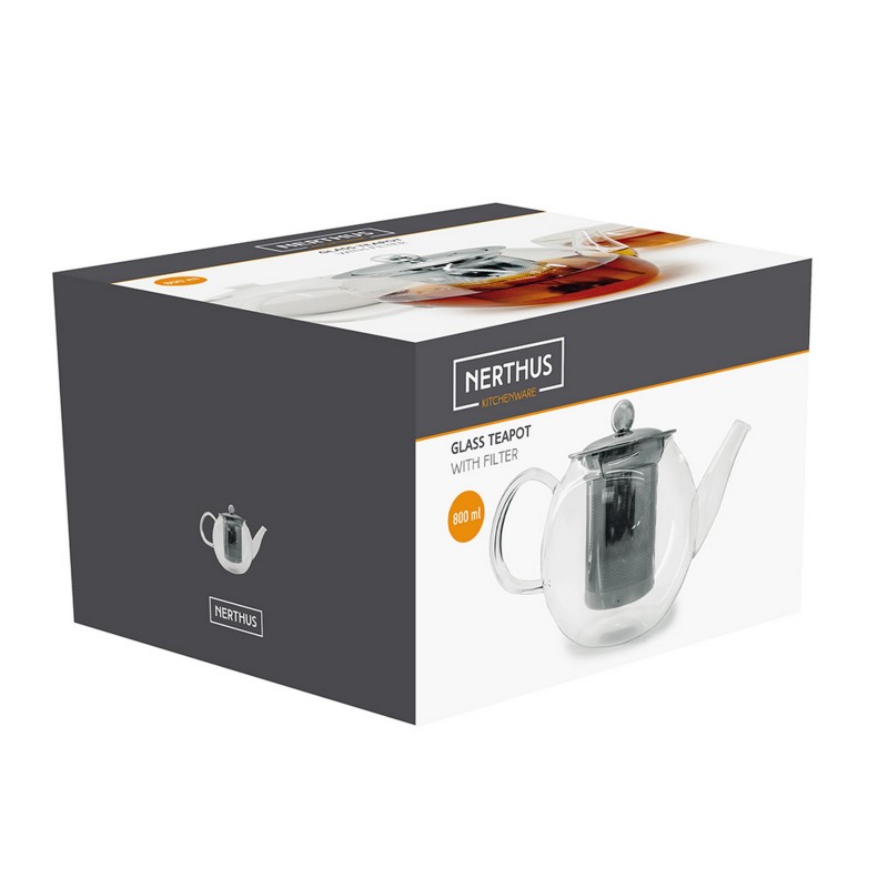 nerthus kitchenware Tetera de cristal transparente Oferta especial de fábrica