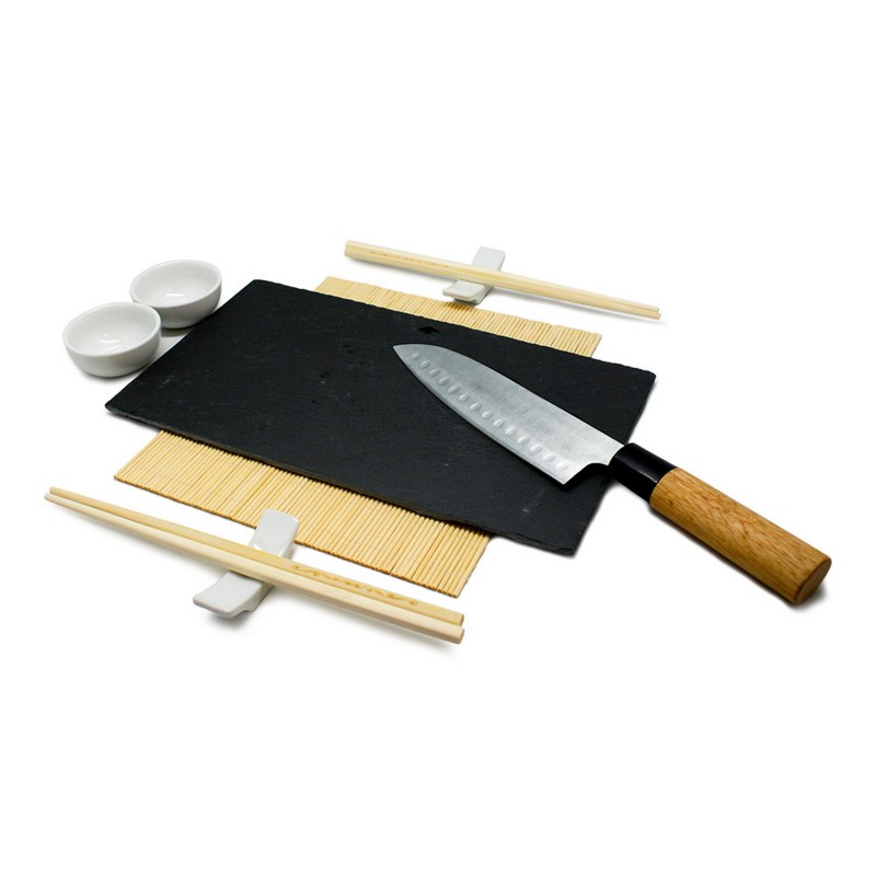nerthus kitchenware Set De Sushi Negro / Plata Última moda