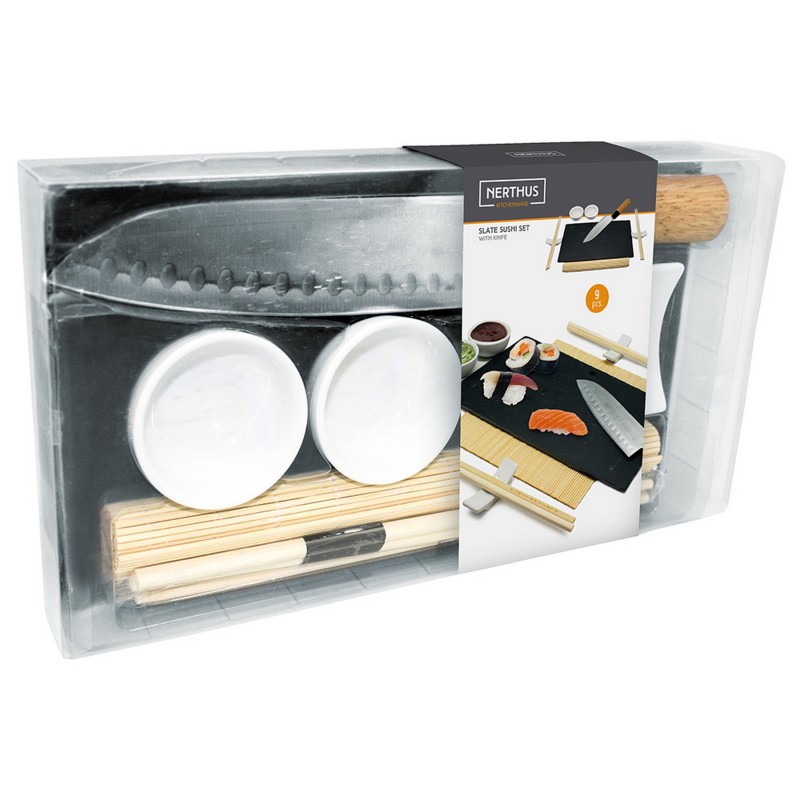 nerthus kitchenware Set De Sushi Negro / Plata Última moda