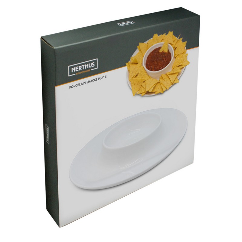 nerthus kitchenware Plato de Snacks de Porcelana Descuento por venta flash