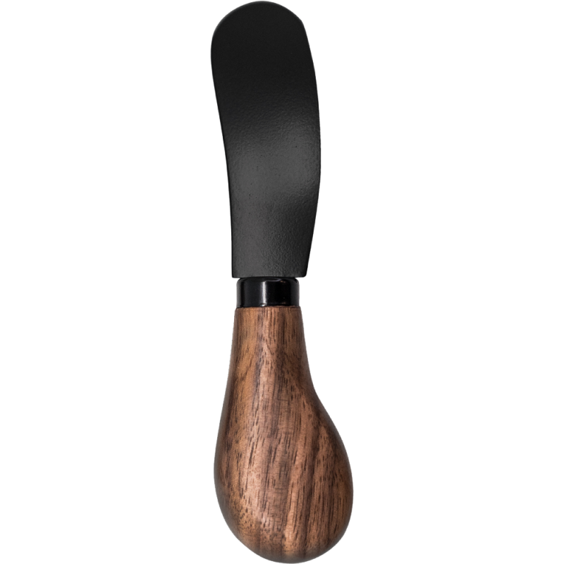 nerthus kitchenware Set de 4 Cuchillos para Untar con Mangos de Madera y hoja Negra Ofertas especiales