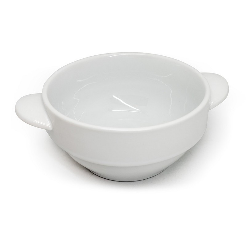 nerthus kitchenware Cuenco de porcelana para sopa con asas