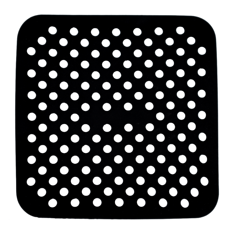 nerthus kitchenware Bandeja Base Cuadrada Perforada Reutilizable de Silicona para Freidora de Aire