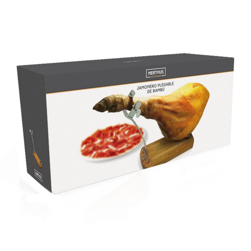 nerthus kitchenware Jamonero Plegable Bambu Oferta especial