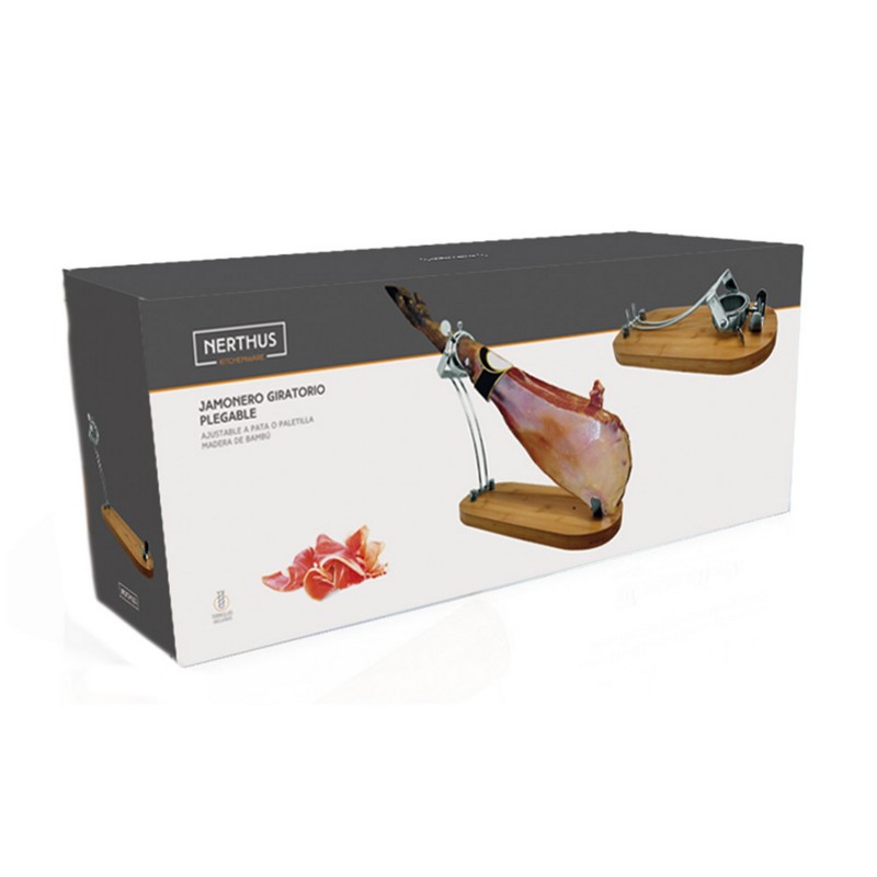 nerthus kitchenware Jamonero Plegable Giratorio Promoción por tiempo limitado