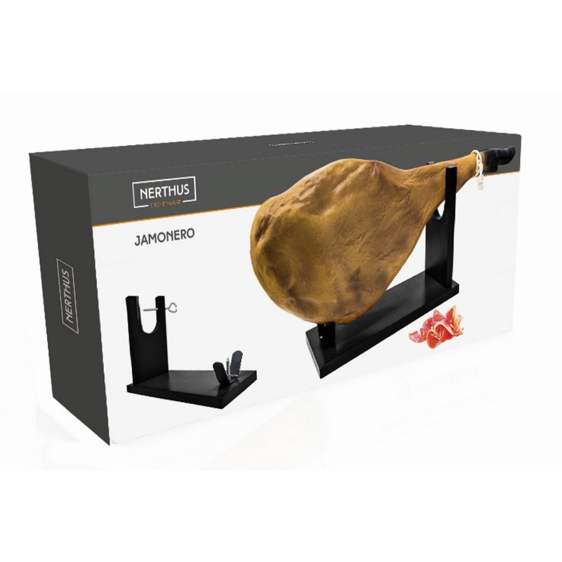 nerthus kitchenware Jamonero Negro Superdescuento