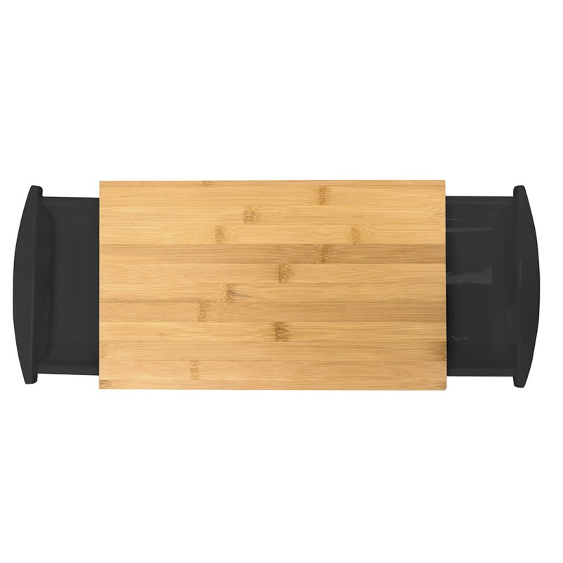 nerthus kitchenware Tabla de corte de Bambú con bandeja extendible Descuentos del mes