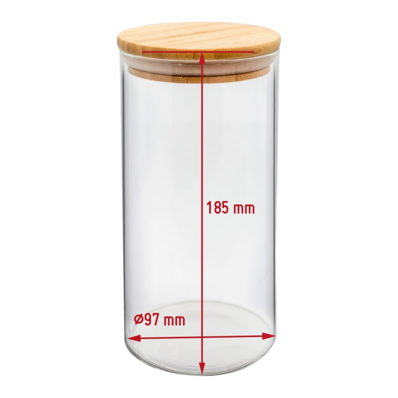 nerthus kitchenware Tarro de Cristal Ovalado 1100 ml Precio ultrabajo