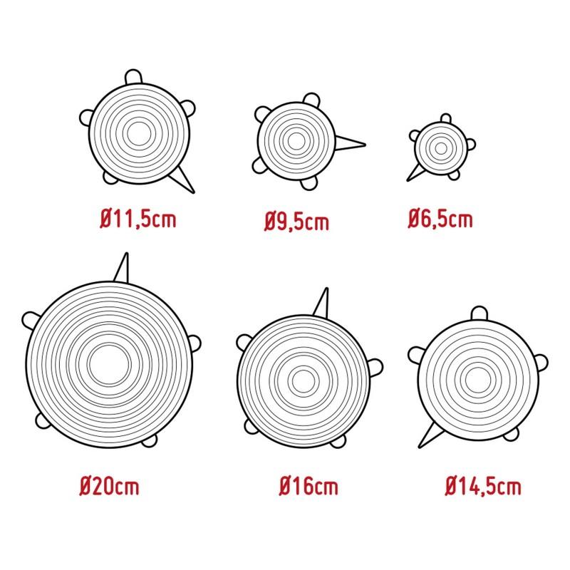 nerthus kitchenware Tapas universales de silicona Outlet