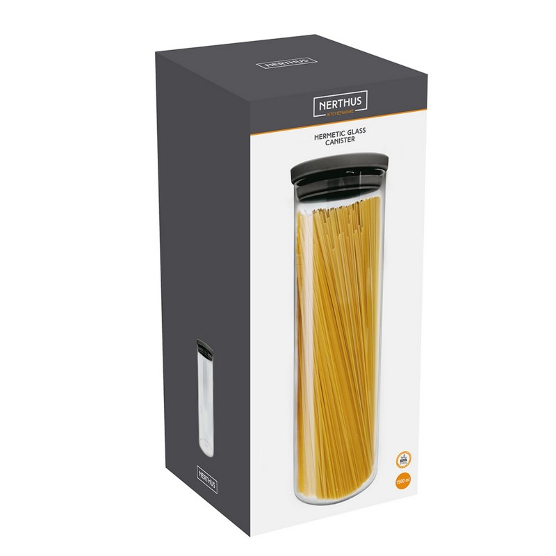 nerthus kitchenware Recipiente Hermético de Cristal 1500 ml Outlet online
