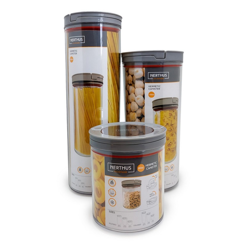 nerthus kitchenware Hermético Alimentos Red 1350 ML Venta caliente