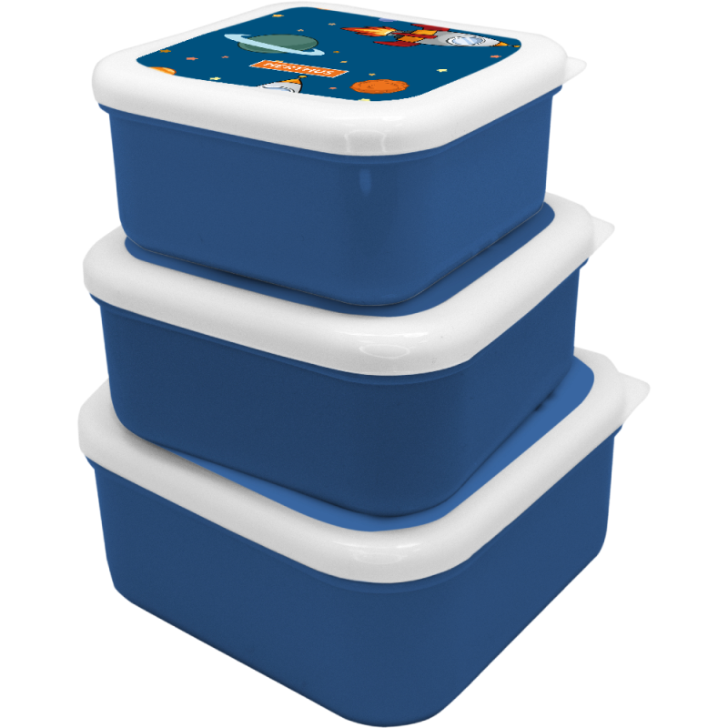 nerthus kitchenware Fiambreras Apilables para Niños Espacio Últimos 3 días