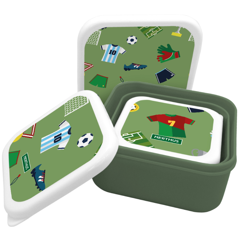 nerthus kitchenware Fiambreras Apilables para Niños Fútbol ÚLTIMAS EDICIONES