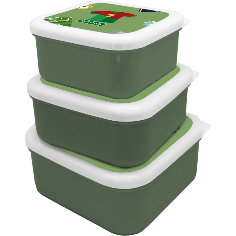 nerthus kitchenware Fiambreras Apilables para Niños Fútbol ÚLTIMAS EDICIONES