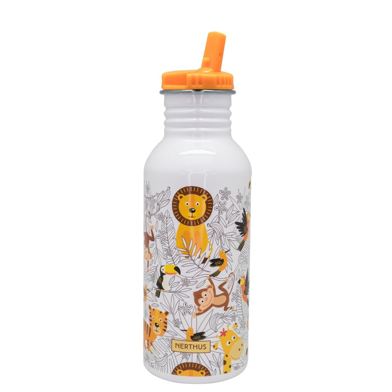 nerthus kitchenware Botella infantil Leones 500 ml aluminio ultraligero