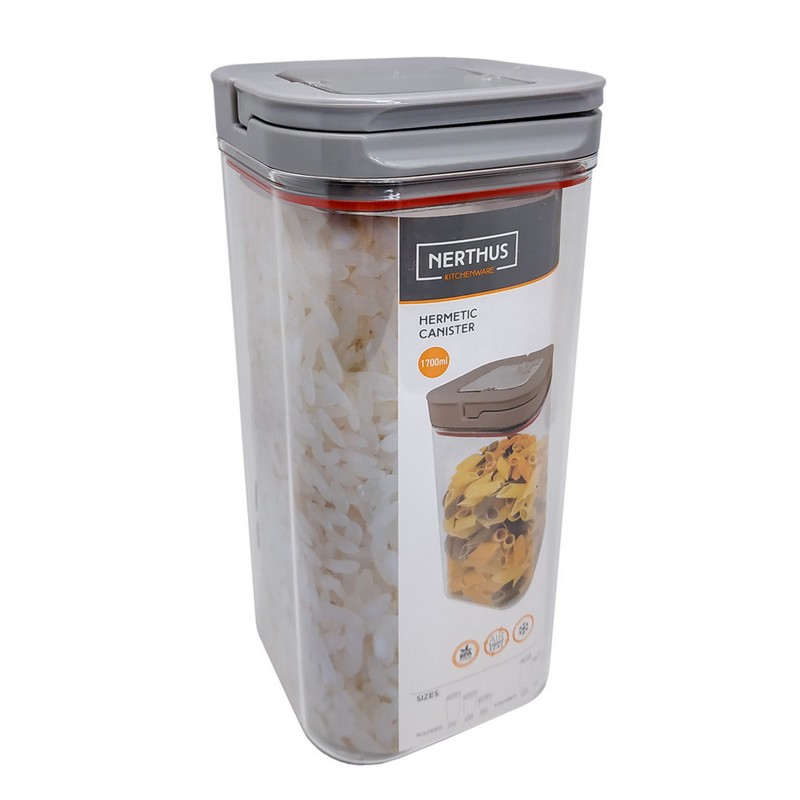 nerthus kitchenware Hermético Alimentos Cuad 1700 ML Tienda de fábrica