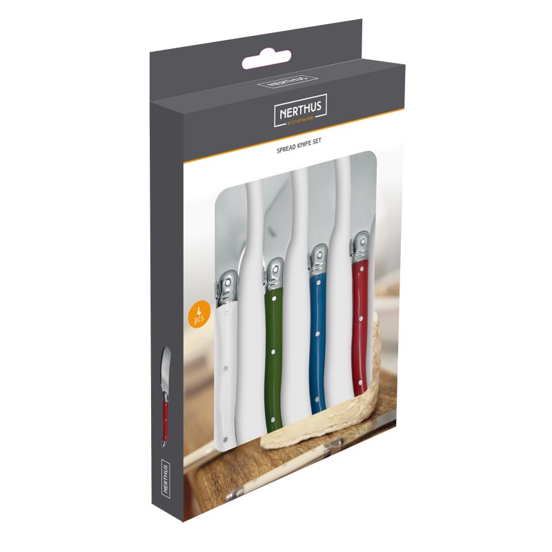 nerthus kitchenware Juego de 4 cuchillos para untar Ofertas especiales