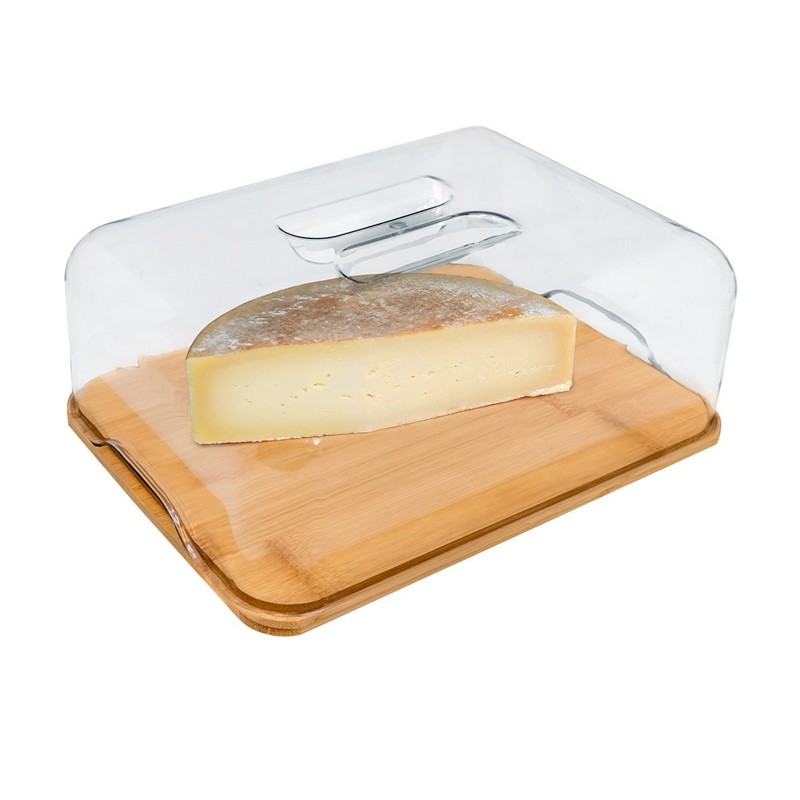 nerthus kitchenware Quesera cúpula de PVC Caja Madera Rebajas