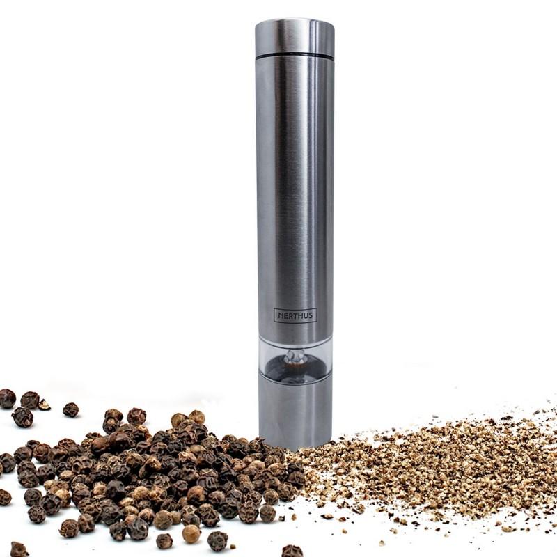 nerthus kitchenware Monillo eléctrico para sal y pimienta en Acero Inoxidable 2025