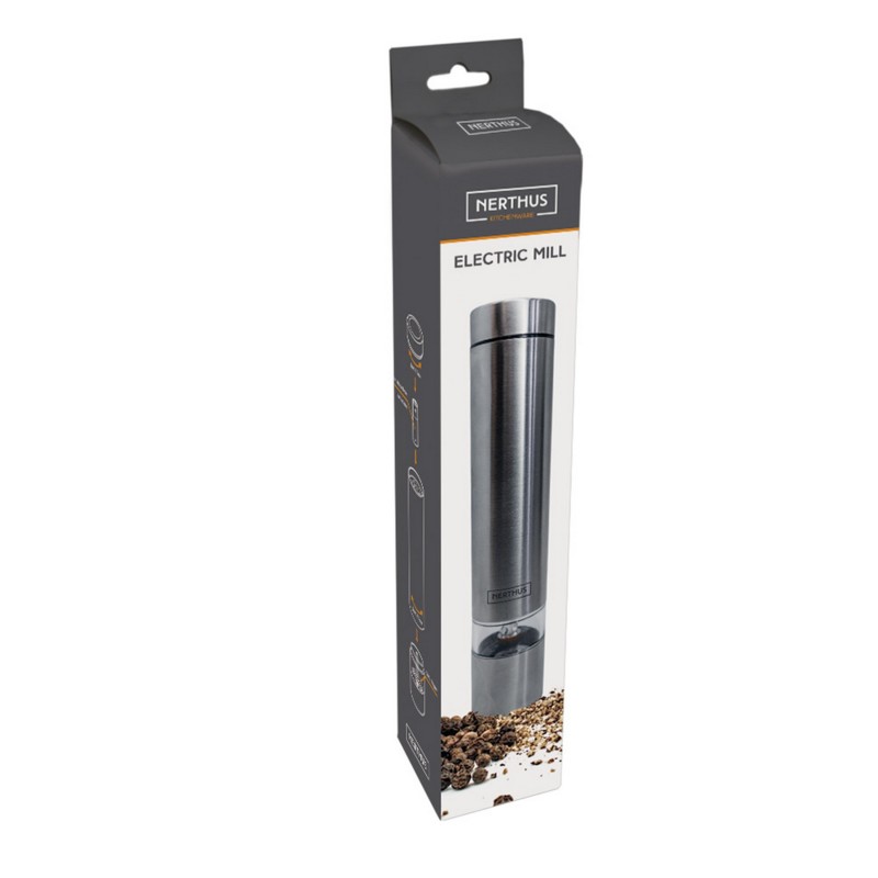 nerthus kitchenware Monillo eléctrico para sal y pimienta en Acero Inoxidable 2025