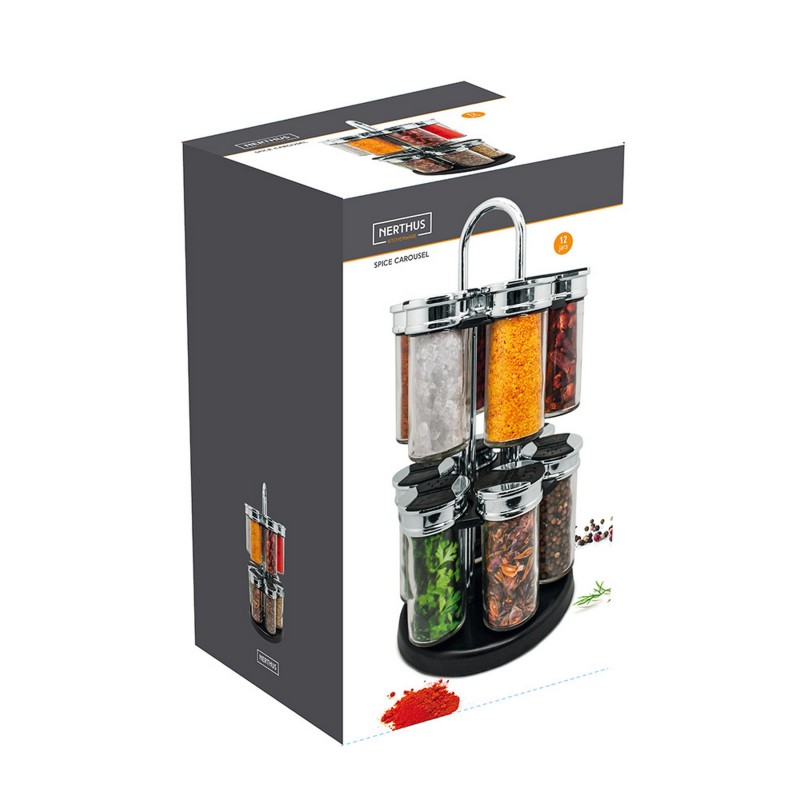 nerthus kitchenware Carrusel Especiero 12 Venta caliente