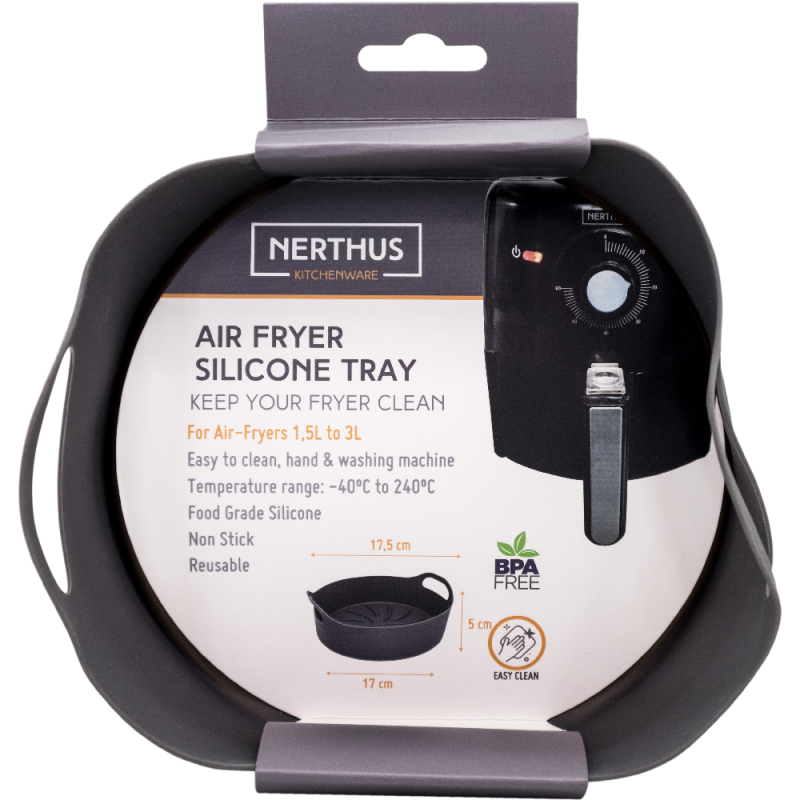 nerthus kitchenware Bandeja Air Fryer Silicona Redonda Rebajas online