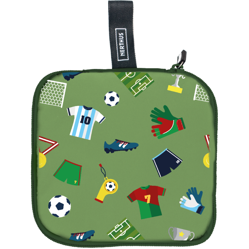 nerthus kitchenware Bolsa Isotermica para Sandwich Reutilizable Futbol