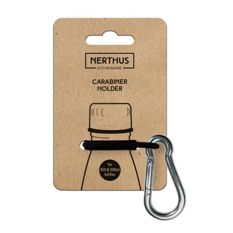 nerthus kitchenware Mosquetón Llavero de Silicona Color Negro Rebajas de fábrica