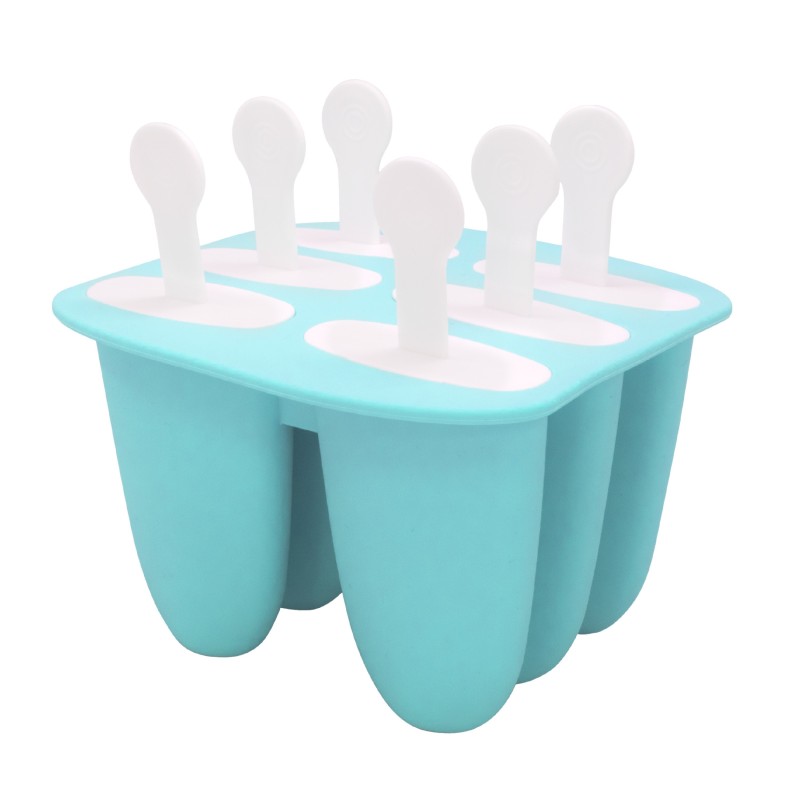 nerthus kitchenware Moldes de Silicona para Helados Antiadherentes Reutilizables 6 Moldes Libre de BPA