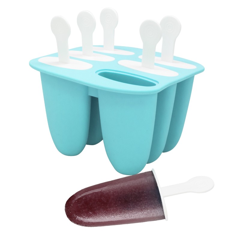nerthus kitchenware Moldes de Silicona para Helados Antiadherentes Reutilizables 6 Moldes Libre de BPA Promoción trimestral