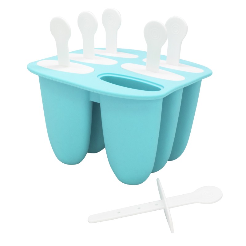 nerthus kitchenware Moldes de Silicona para Helados Antiadherentes Reutilizables 6 Moldes Libre de BPA Promoción trimestral