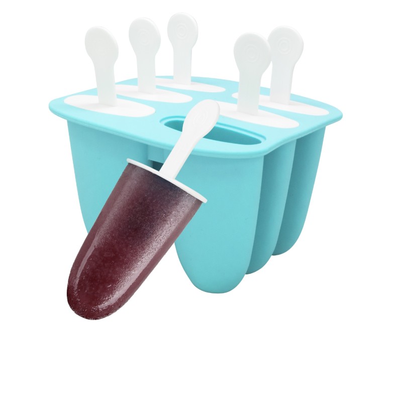 nerthus kitchenware Moldes de Silicona para Helados Antiadherentes Reutilizables 6 Moldes Libre de BPA Promoción trimestral
