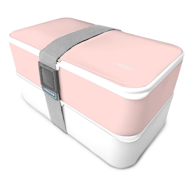 nerthus kitchenware Doble Lunch Box Rosa