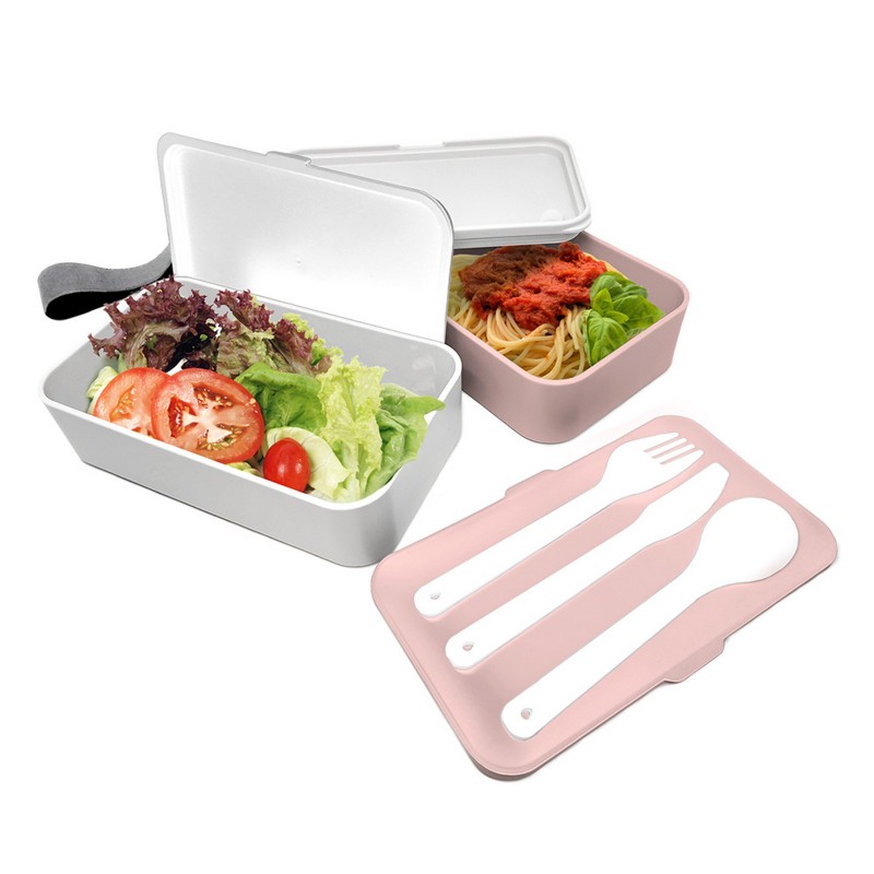 nerthus kitchenware Doble Lunch Box Rosa Ofertas de temporada
