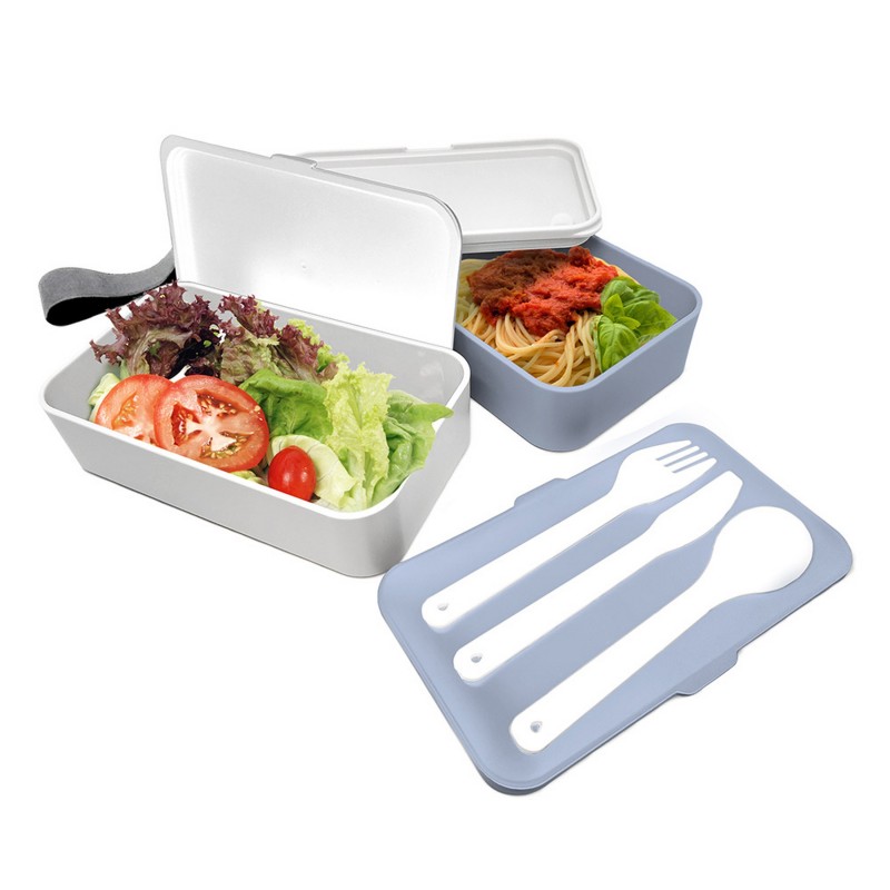 nerthus kitchenware Doble Lunch Box Azul Ofertas especiales