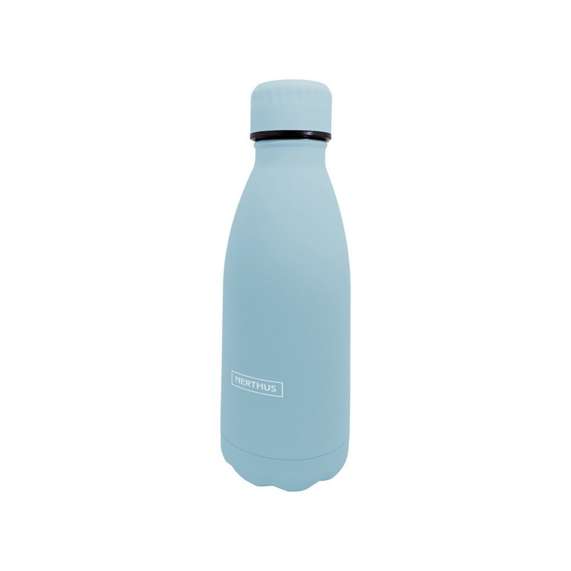 nerthus kitchenware Botellas Doble Pared Acero Inoxidable Azul Pastel
